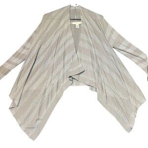 Loft Lightweight Cardigan Open Womens Size Medium Long Sleeve Office Career